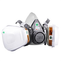 3M 6200防毒面具面罩防化工噴漆防塵中號(hào)