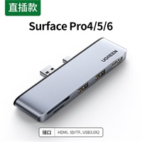 G(lin)USB+Mini DPD(zhun)HDMI+2USB+x70338 Surface Pro4/5/6