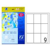 卓聯10頁打印標簽 90*64mm ZL1809A英文底